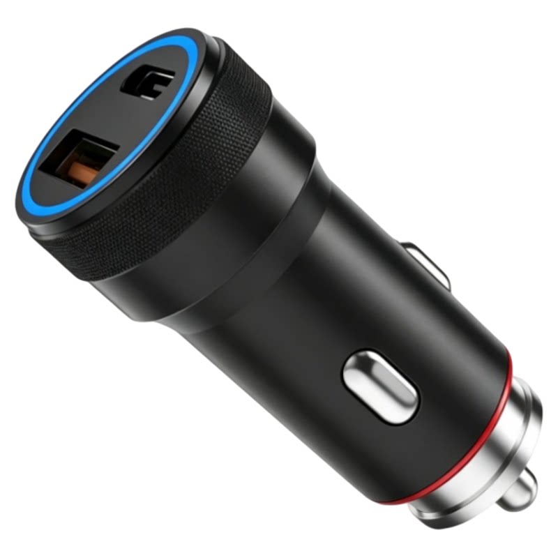 PD30W快充A+C双插口车载充电器