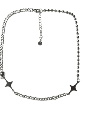星芒拼接钛钢项链时尚简约