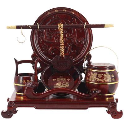 子孙桶实木摆件结婚婚房陪嫁红木