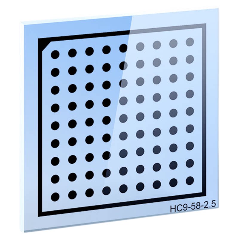 圆点标定板0.5um高精度透明玻璃镀铬9x9阵列标定板机器视觉测试