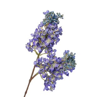 高品质仿真花手感紫丁香话法式浪漫紫蓝色花材家居客厅餐桌软装饰