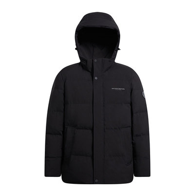 波司登连帽白鸭绒加厚羽绒服