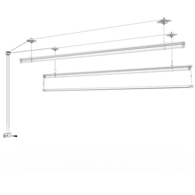 晒得乐手摇升降晾衣架阳台杆式