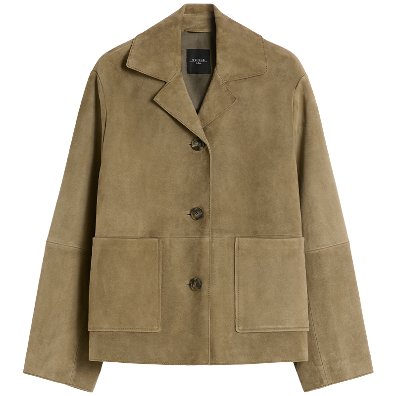 【春夏新降】Weekend MaxMara 26女装宽松皮革夹克外套5441026106