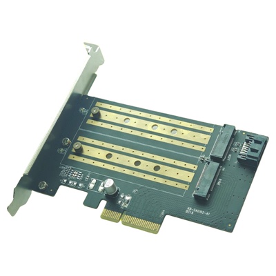 双口M.2 toPCIE×4转接卡 PCIe转单口 NVMe M.2/单口SATA M.2接口
