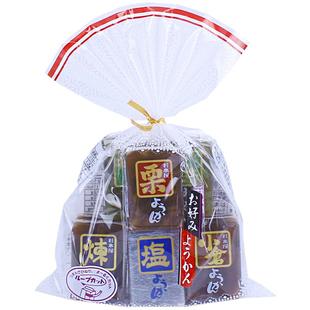 日本进口零食 杉本屋什锦羊羹豆沙琼脂糕 日式糕点抹茶软糕360g