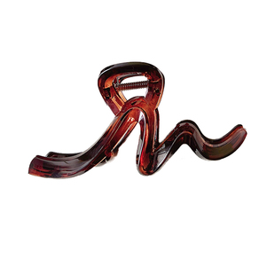 亚克力波浪抓夹女2025新款高级感发夹大号发量多后脑勺鲨鱼夹发卡