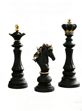 国际象棋摆件美式复古装饰