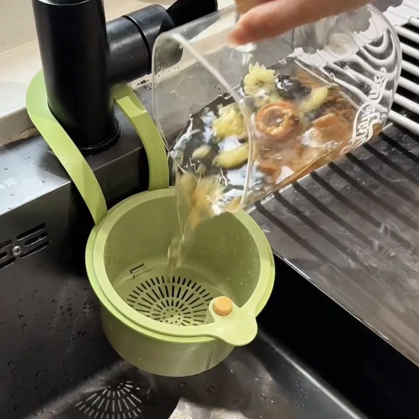 水槽沥水篮水龙头挂篮厨房倒剩饭茶叶不脏手过滤网洗碗海绵收纳架