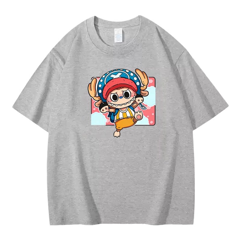 拉布布联名海贼王T恤短袖女夏季泡泡玛特路飞艾斯山治衣服29