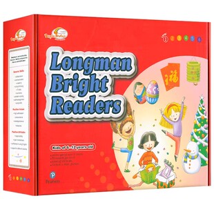 朗文培生6-12岁少儿英语分级阅读绘本bright readers 1-6级10册主题式经典故事情景学科分册读物big english 1年级小学课外阅读