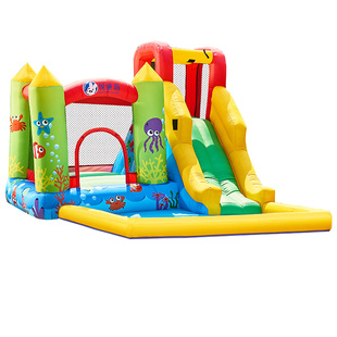 悦童岛充气城堡小型家庭室内蹦床滑梯波波球池户外儿童大型淘气堡