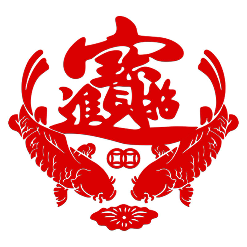 玄关亚克力中国风墙贴画