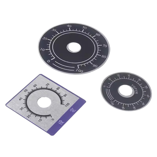 0-100电位器旋钮刻度片 圆形带胶数字刻度盘 配WTH118 WX112RV24
