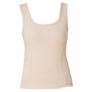 拉夏贝尔90白鸭绒鹅绒保暖背心女秋冬带胸垫免穿文胸内搭打底内衣