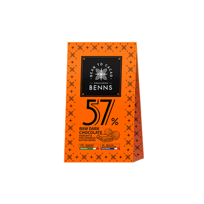 BENNS贝纳丝生巧克力纯可可脂进口办公室零食新年婚礼伴手礼36g