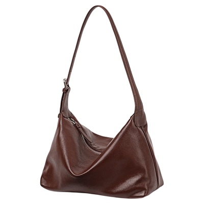 真皮腋下包女2025新款时尚hobo包