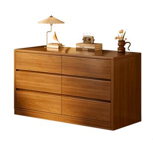 实木五斗柜卧室置物柜简约现代五斗橱客厅靠墙收纳柜床尾柜抽屉柜