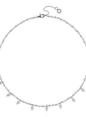 HERBE合璧 留光彩宝紫玉款项链叠戴链毛衣链日常时尚百搭通勤女款