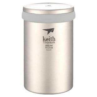 KEITH铠斯钛双层纯钛办公水杯户外便携多功能泡茶器【售完停产】