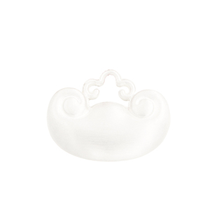 《元宝》纯银宝宝长命锁银手镯999儿童百岁婴儿银饰满月刻字礼物