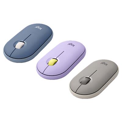 罗技无线鼠标PEBBLE轻薄静音