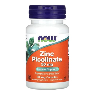 Now诺奥吡啶甲酸锌胶囊矿物质锌元素骨骼机体抵抗帮助助酶功能