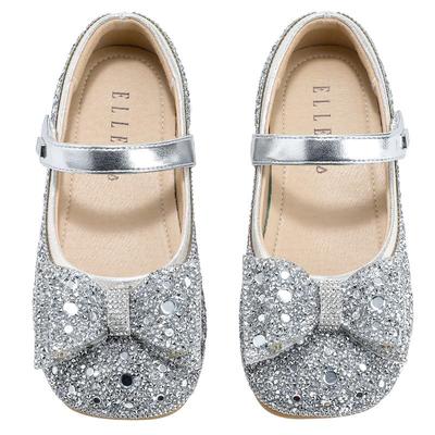 ELLEkids童鞋蝴蝶结软底水晶鞋
