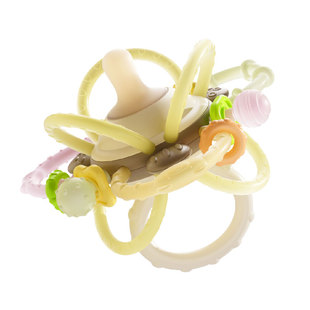 曼哈顿手抓球宝宝0-1岁牙胶磨牙棒安抚奶嘴婴儿餐椅吸盘玩具3个月