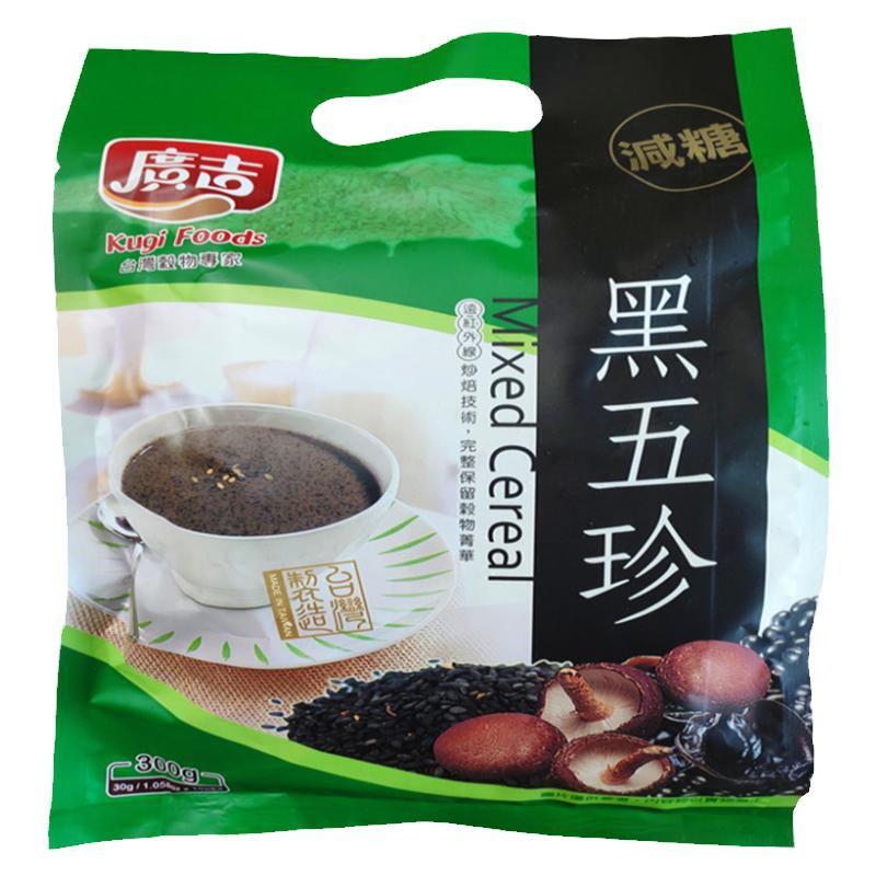 台湾广吉即冲谷物浓郁减糖黑五珍