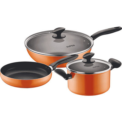 苏泊尔不粘锅炒锅三件套