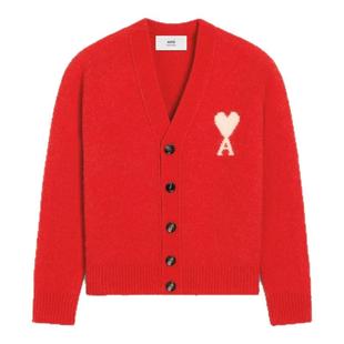 Ami Paris白色ADC云朵开衫毛衣 针织毛衣