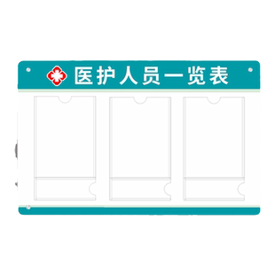口腔医疗诊所科室医务人员公示牌一览表形象照片工作岗位值班医生护士医护信息门诊机构公示栏展示牌亚克力