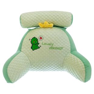 冰豆豆床头软包大靠背沙发靠垫枕头床上看书床靠护腰垫灰色抱枕夏