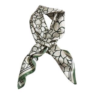 太湖雪100%桑蚕丝真丝素绉缎方巾植物色素数码印花真丝巾春秋新品