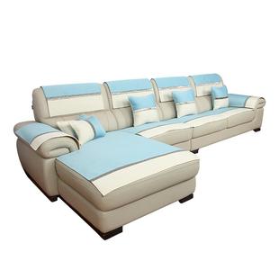 夏季沙发垫防滑高端真皮沙发垫四季通用简约2023新款轻奢沙发布