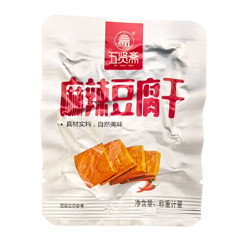 五贤斋豆腐干麻辣五香500克小包