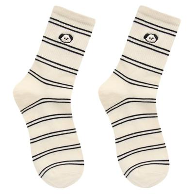 KIMHL韩国吸汗女棉小狗中筒袜