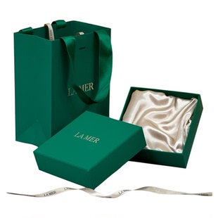 专柜海蓝之谜LA MER礼品盒包装盒空盒子精粹水纸袋手提礼品袋子