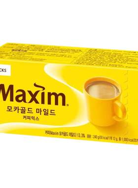 韩国麦馨maxim咖啡摩卡速溶咖啡