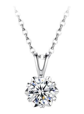 iu音岚莫桑钻纯银项链送女生礼物