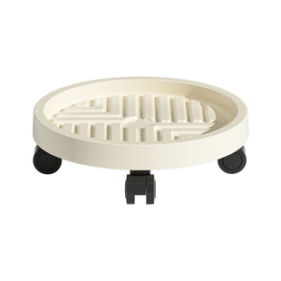 可移动花盆托盘带轮底座盆栽滚轮万向轮绿植接水盆托底塑料加厚