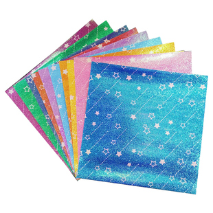 新品珠光纸图案款金粉闪钻手工纸15厘米正方形千纸鹤折纸玫瑰花纸