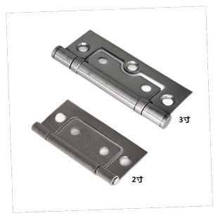 免开孔304不锈钢3英寸子母合页橱柜门铰链百叶窗2英寸实木门折页