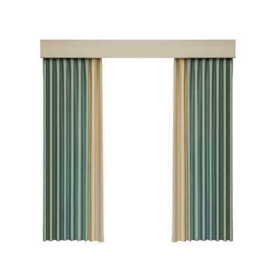 全遮光拼色窗帘卧室2025新款现代简约飘窗阳台客厅隔音防风遮阳布