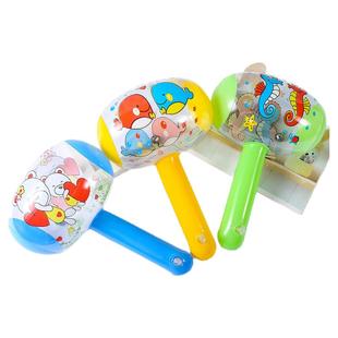 22厘米充气小榔头充气锤子捏会响带铃铛礼品充气玩具儿童玩具卡通