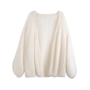 月光舞曲'慵懒马海毛毛衣外套+褶皱修身吊带背心+百褶纱裙