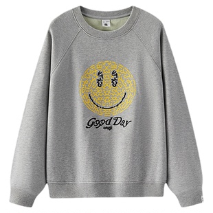 商场同款|森马emoji™ 联名系列卫衣女春图案插肩袖2026新款上衣