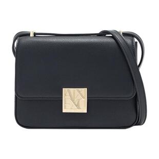 ARMANI EXCHANGE/阿玛尼女士翻盖长方形可调节肩带单肩斜挎邮差包