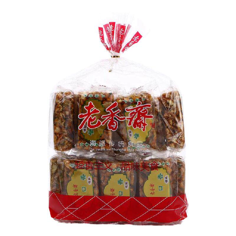 老香斋一口香核桃花生沙琪玛孕妇l送礼零食糕点小吃上海特产美食